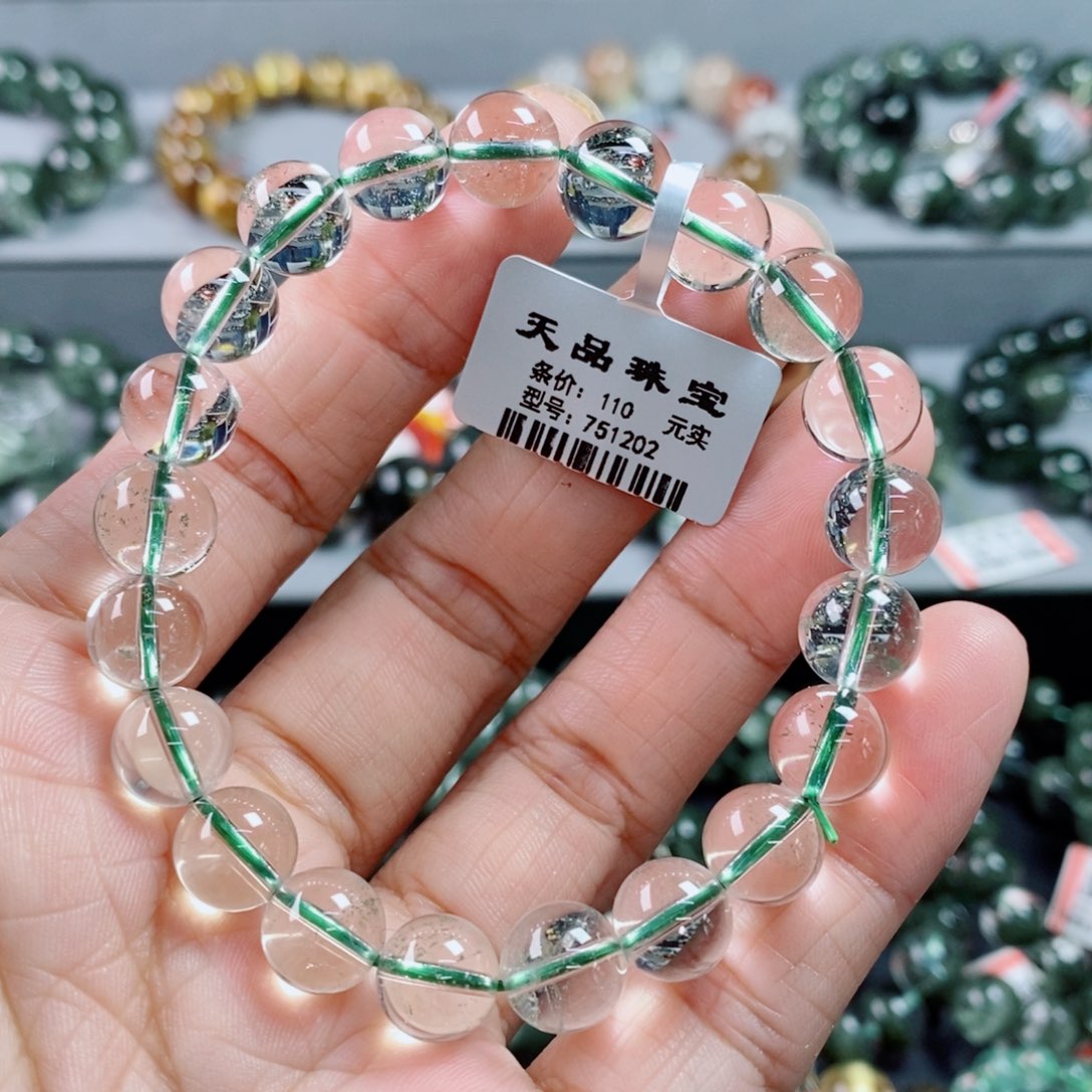 未镶嵌手串水晶绿幽灵手链751202