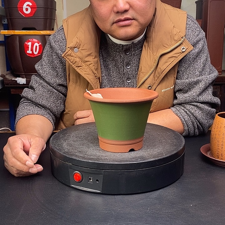 紫砂花盆货号一只K8