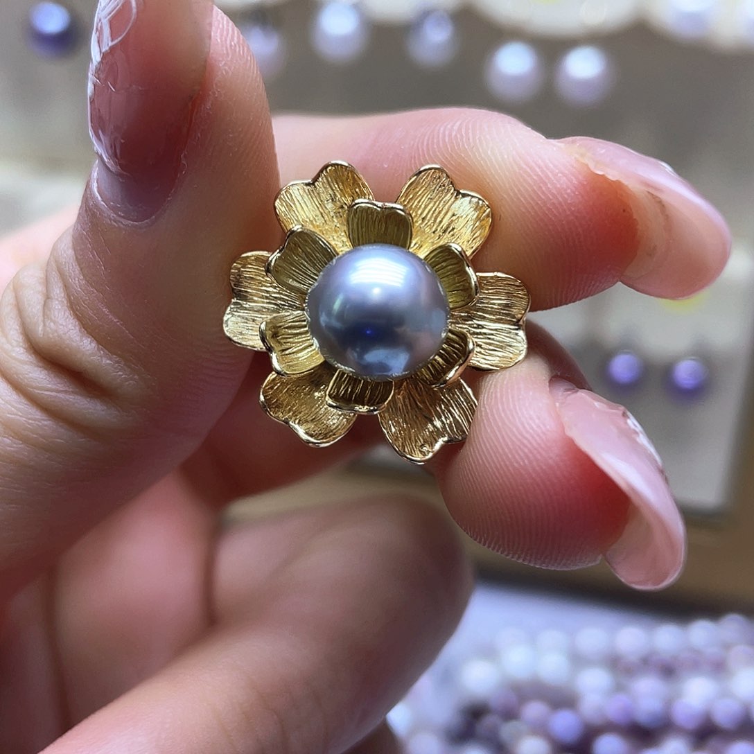 海水珍珠颈饰银S925镶嵌