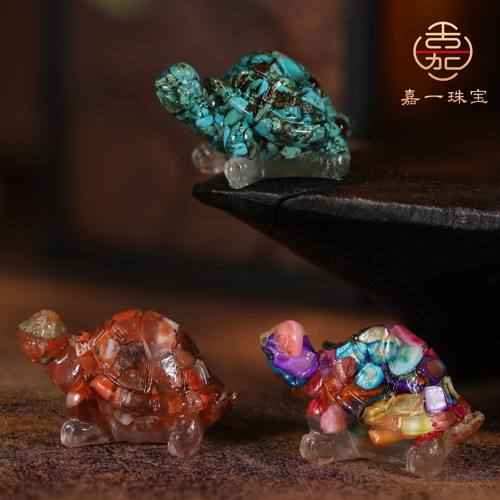 【嘉一昭愿】富甲清Z龟龟摆件桌面玄关摆件饰品桌面小物件摆件礼物