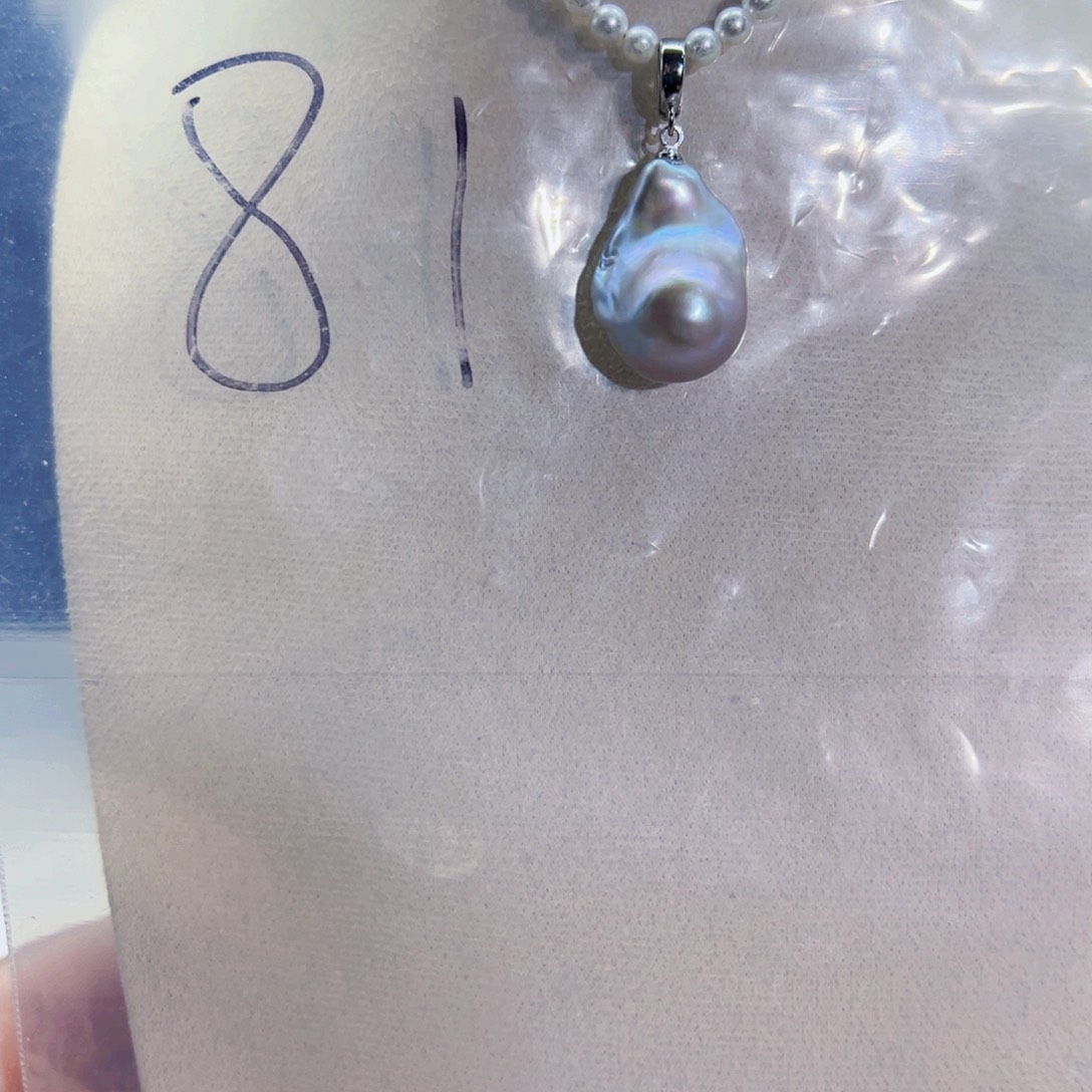 颈饰合金淡水珍珠