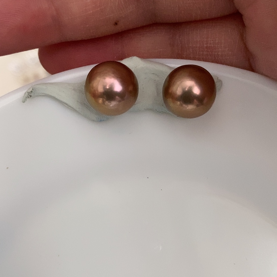 银S925镶嵌耳饰淡水珍珠