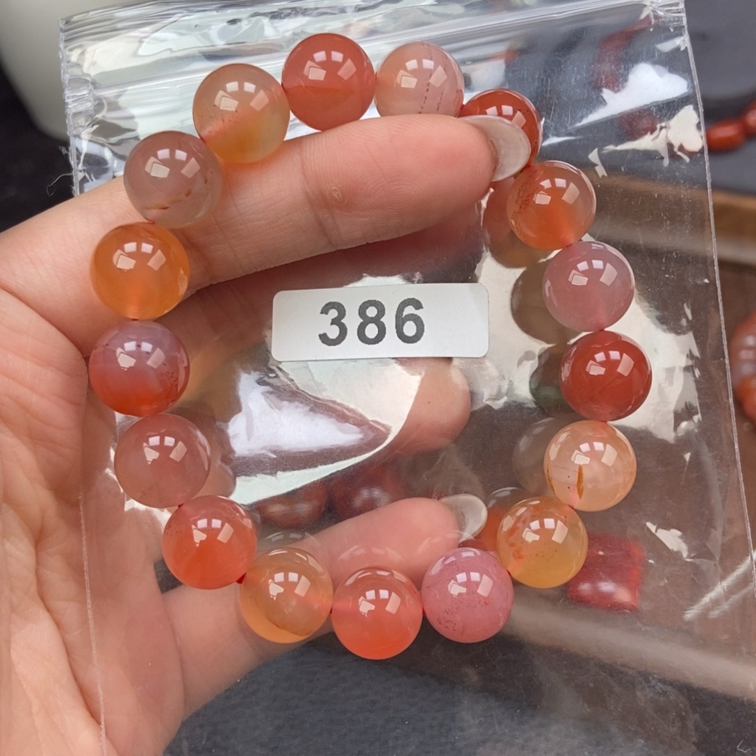 南红玛瑙未镶嵌手链卡11.8