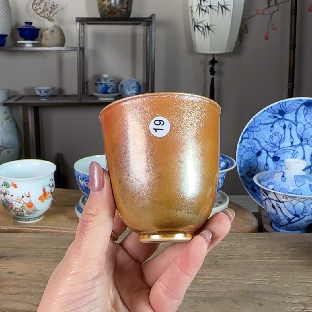 杯景德镇陶瓷柴烧多人