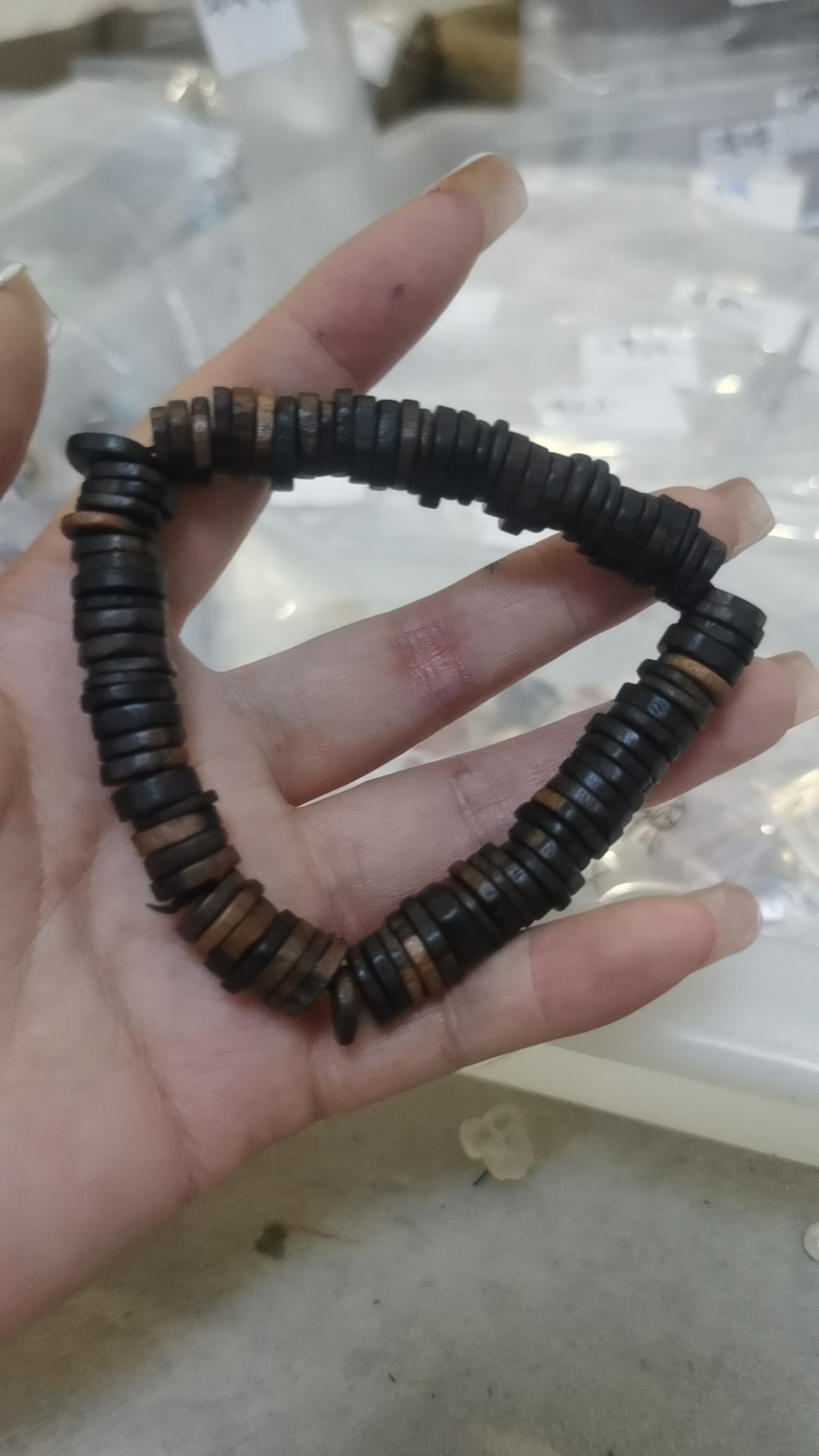 沉香芽庄蚂蚁香DIY串珠算盘珠文玩串珠