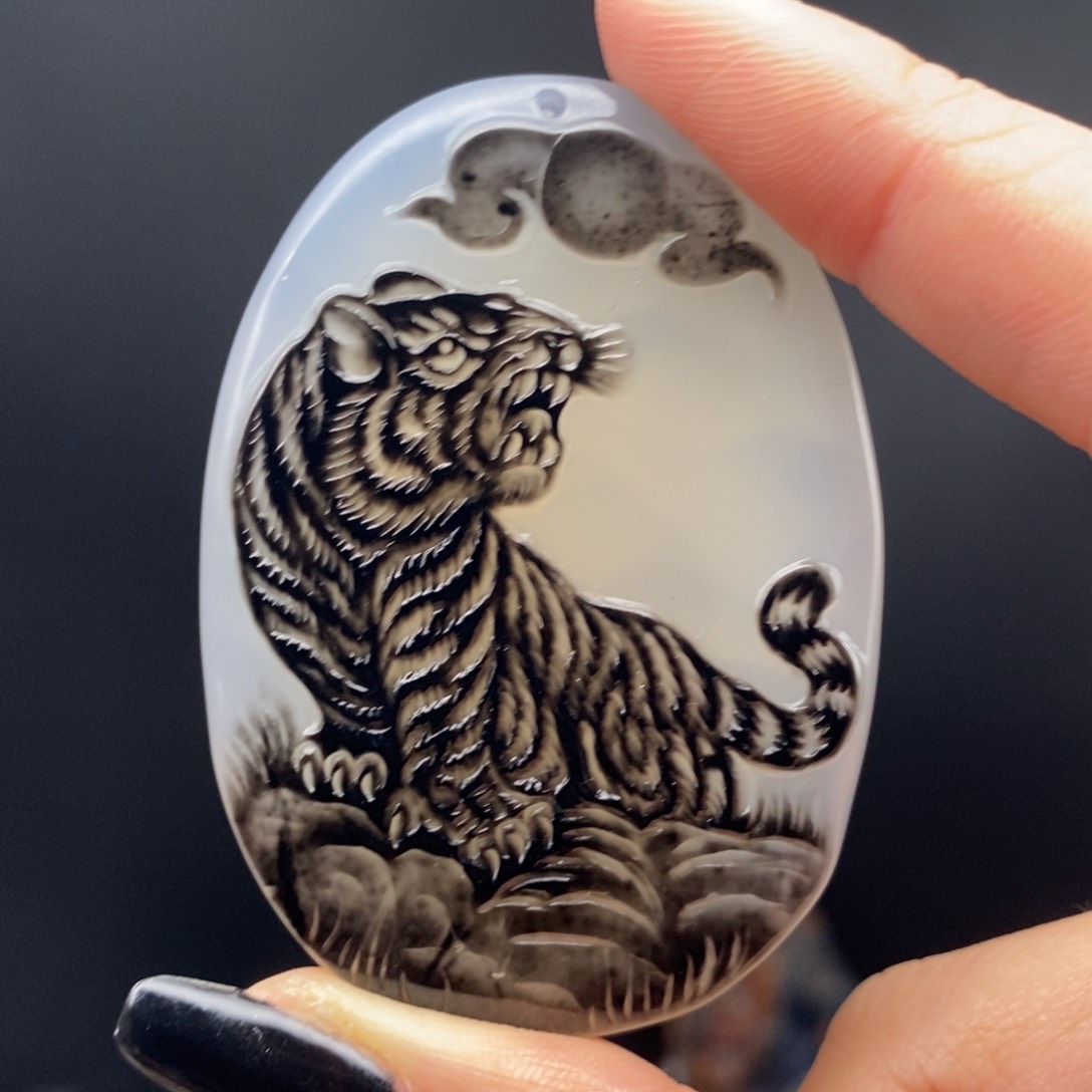 玛瑙/玉髓吊坠(不含链)未镶嵌