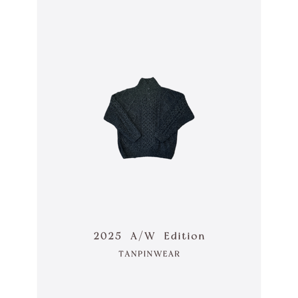 【TANPIN】25A/W 廓版粗针羊毛重磅套头毛衣