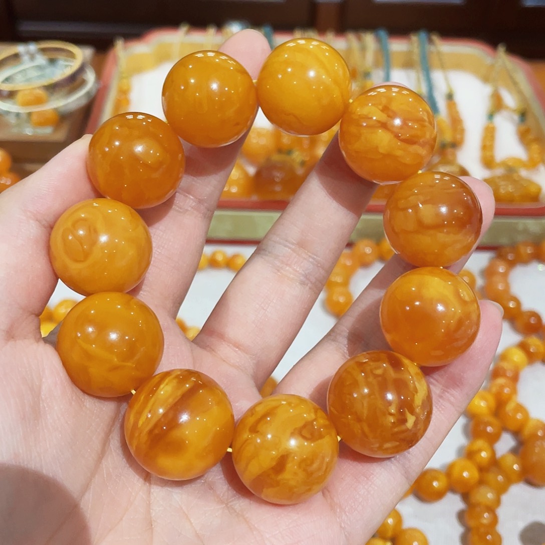 蜜蜡手链未镶嵌手串