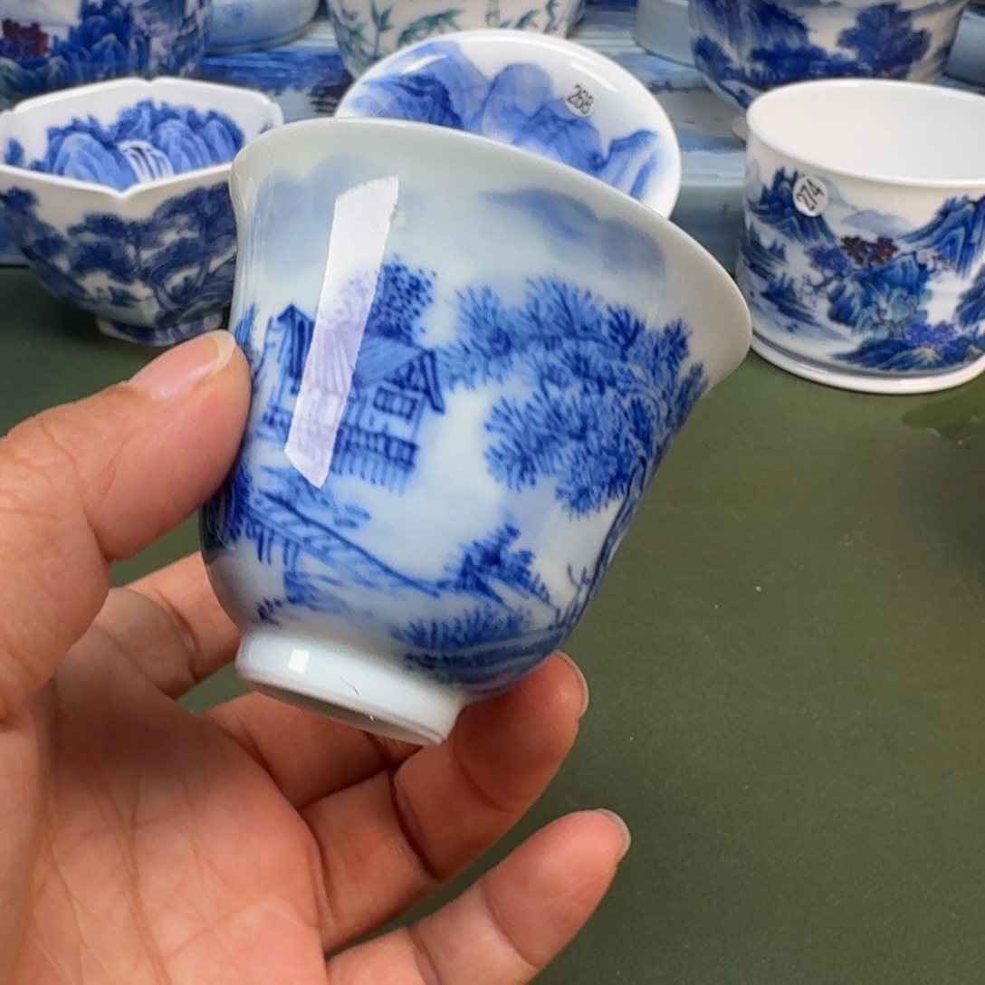 陶景德镇纯手绘茶具圆圆215