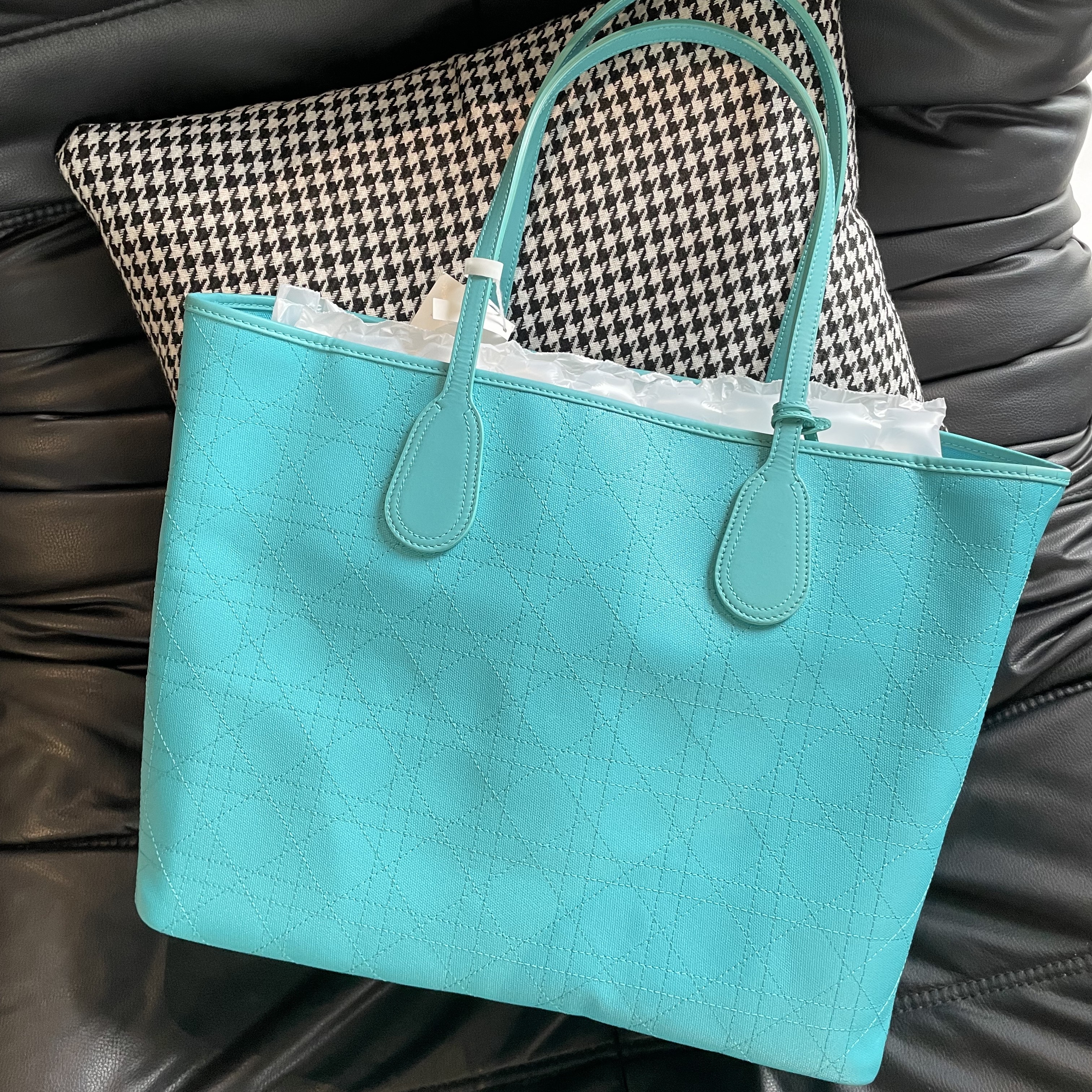 99新 DIOR/迪奥 奢品阁/迪奥/蓝色大托特包