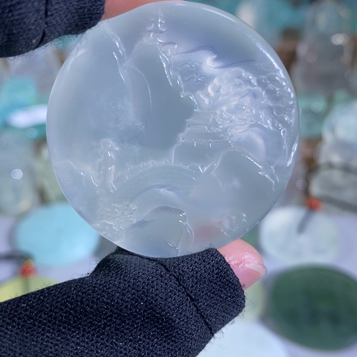 岫玉吊坠未镶嵌吊坠