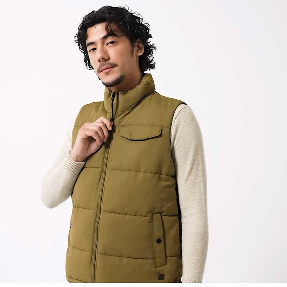 美国霍克原单厚款棉马甲防风防水立领无袖面包服保暖外穿马夹男