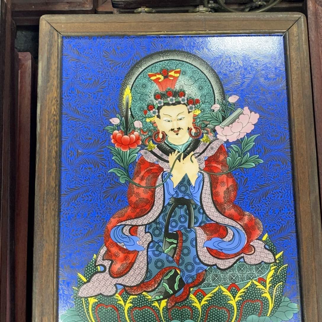 瓷片37*28*1景德镇瓷板画柴窑烧制