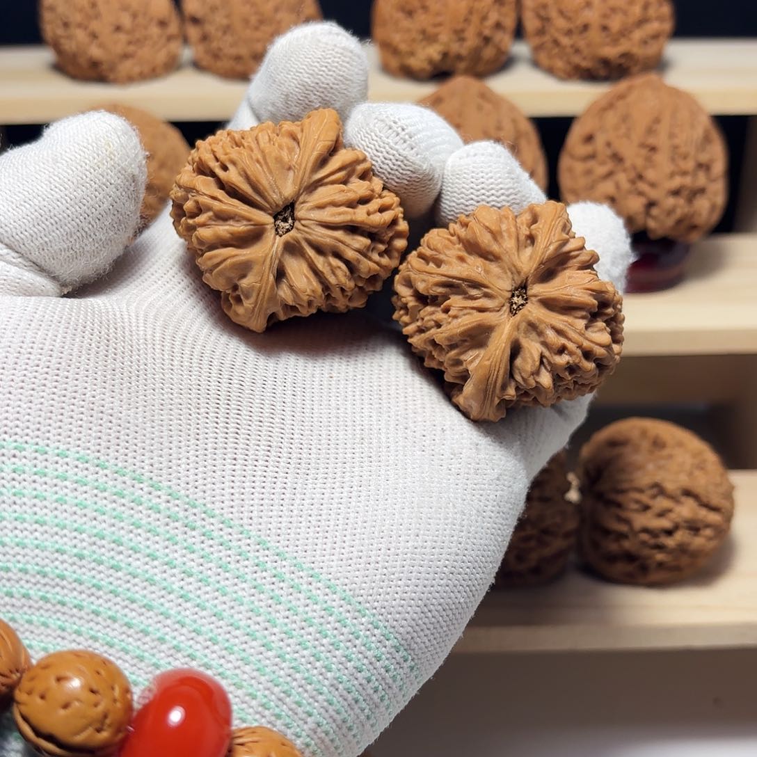 文玩核桃把件T****g涿鹿南将微色差