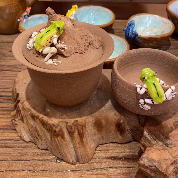 思*?新品出窑仿生茶器茶杯