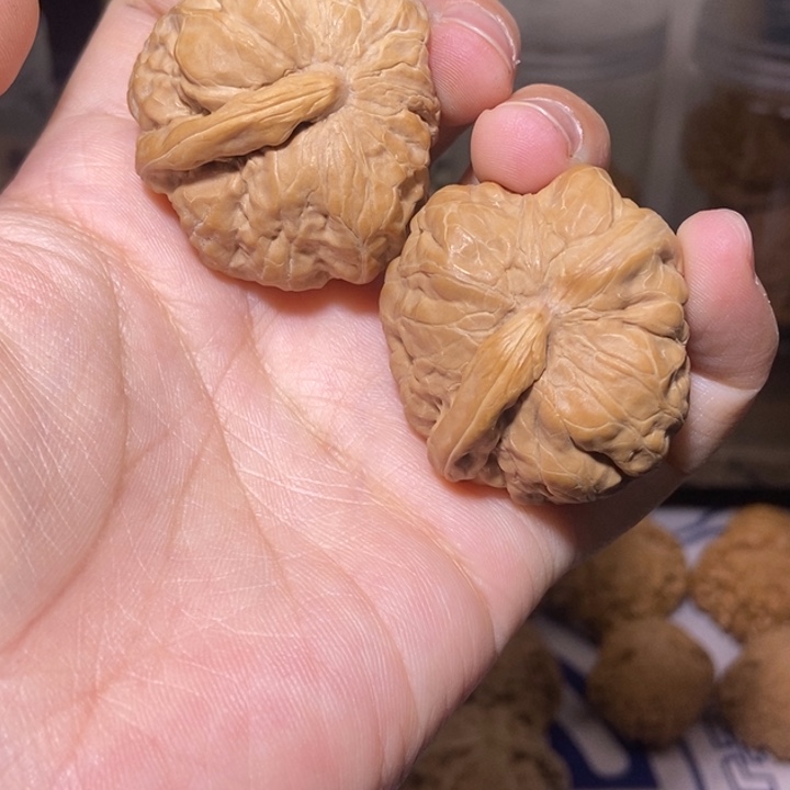 核桃把件蛤蟆一帆风顺