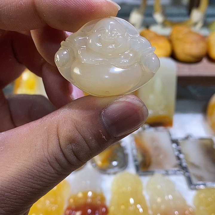 石英质玉（黄龙玉）未镶嵌吊坠(不含链)挂件