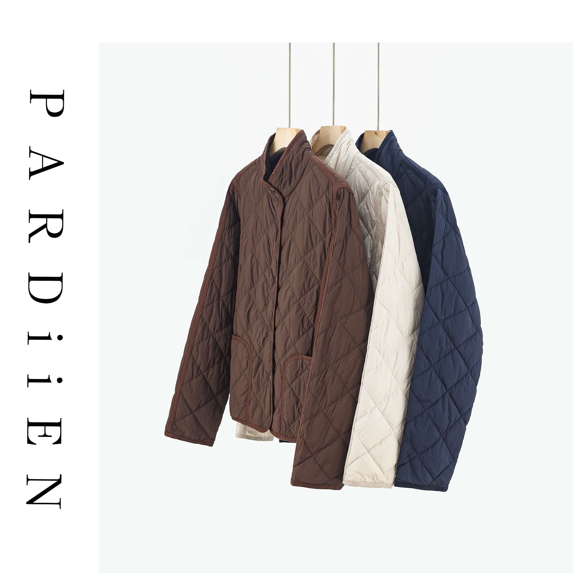 【北总严选】帕迪恩菱格立领轻薄鹅绒服25PD-25AW161