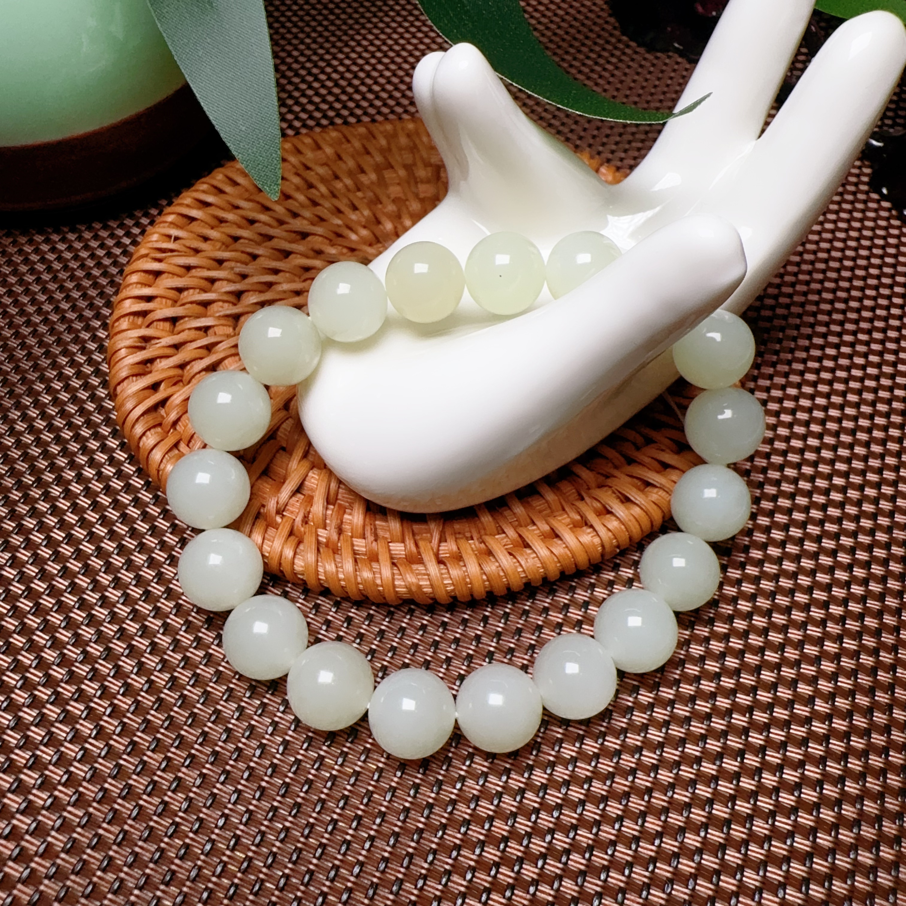 和田玉10mm手串单圈