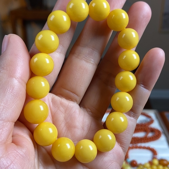 琥珀手链未镶嵌蜜蜡手串12