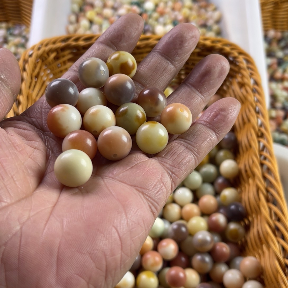 人***生吊坠白玉菩提精品14炫彩圆珠20