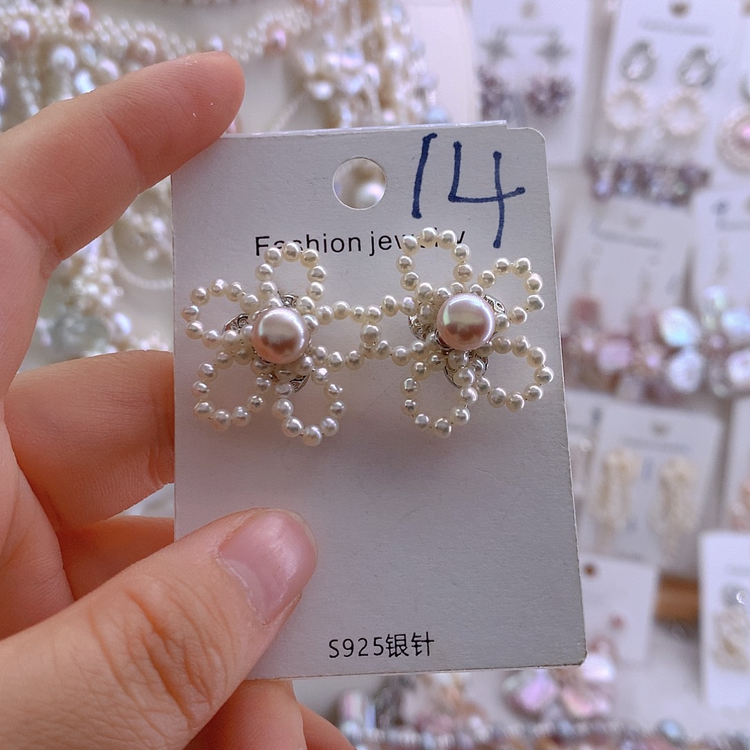 耳环淡水珍珠未镶嵌