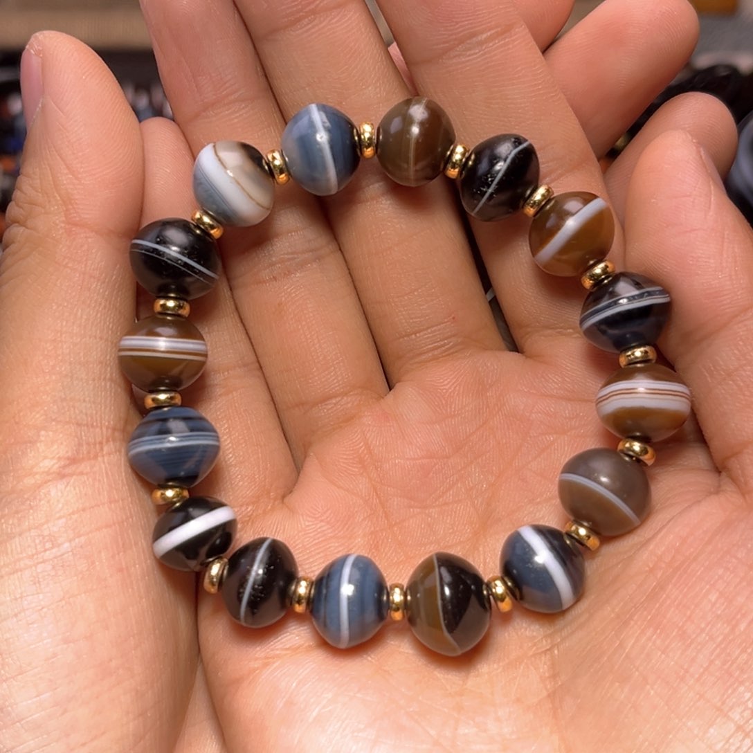 玛瑙/玉髓单珠未镶嵌