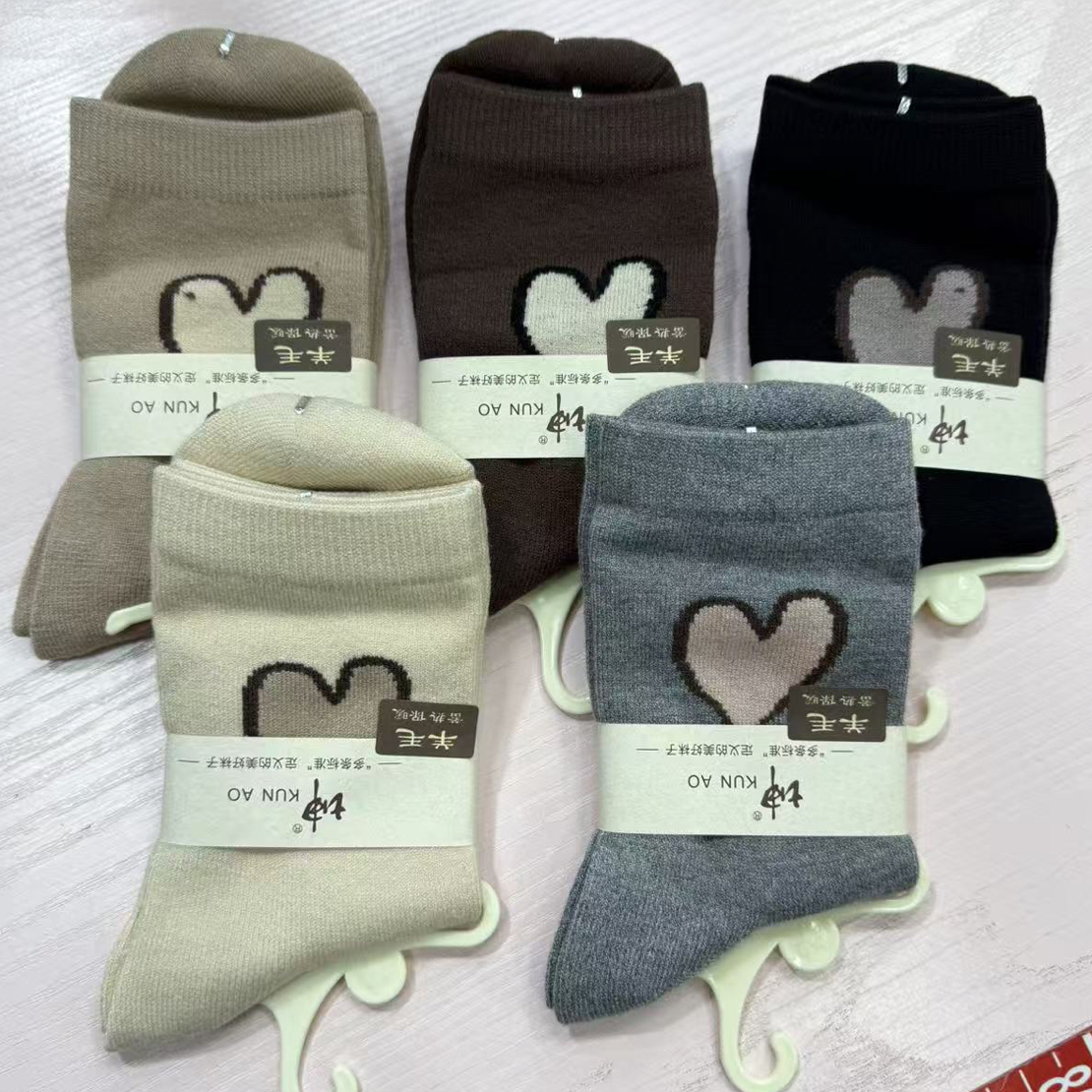 布料做女款爱心小羊凹5双一份