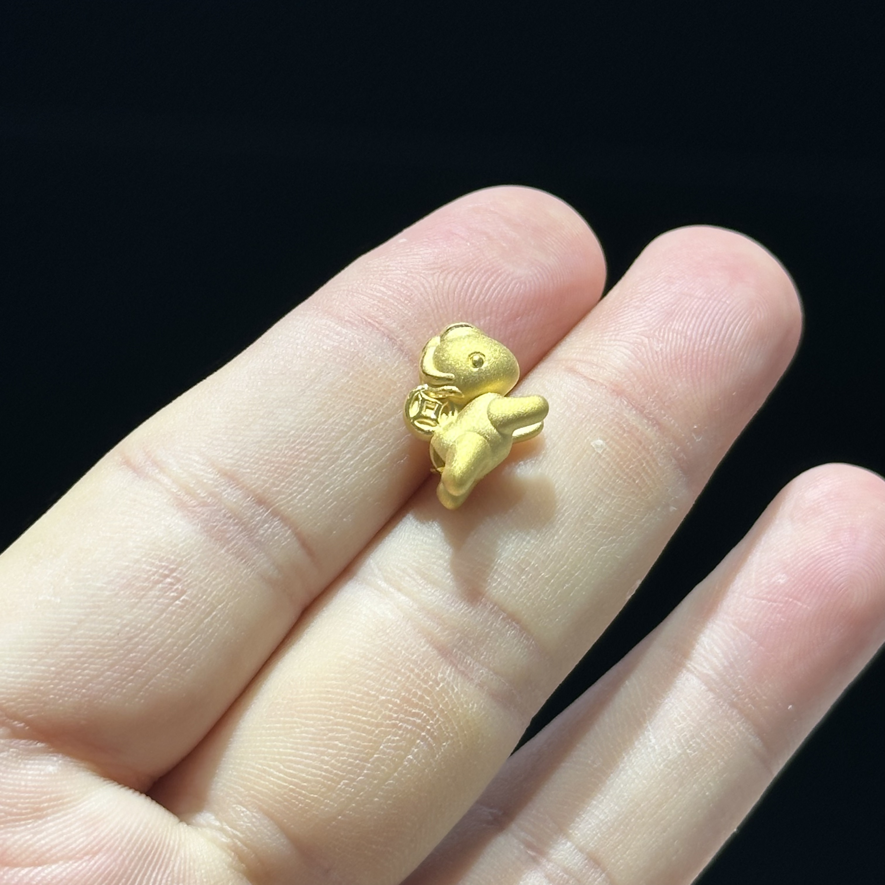 足金999 精品 马上有钱通孔 1.357