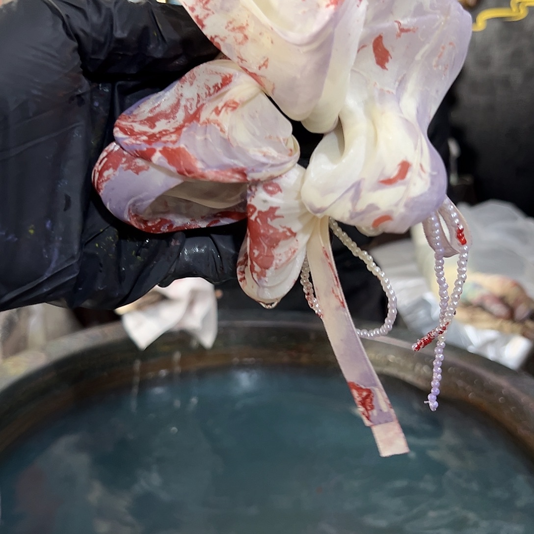 477泡芙发圈姹紫嫣红