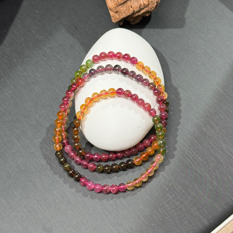 【巴西玻璃体老料碧玺多圈】B04-4多样性发其一