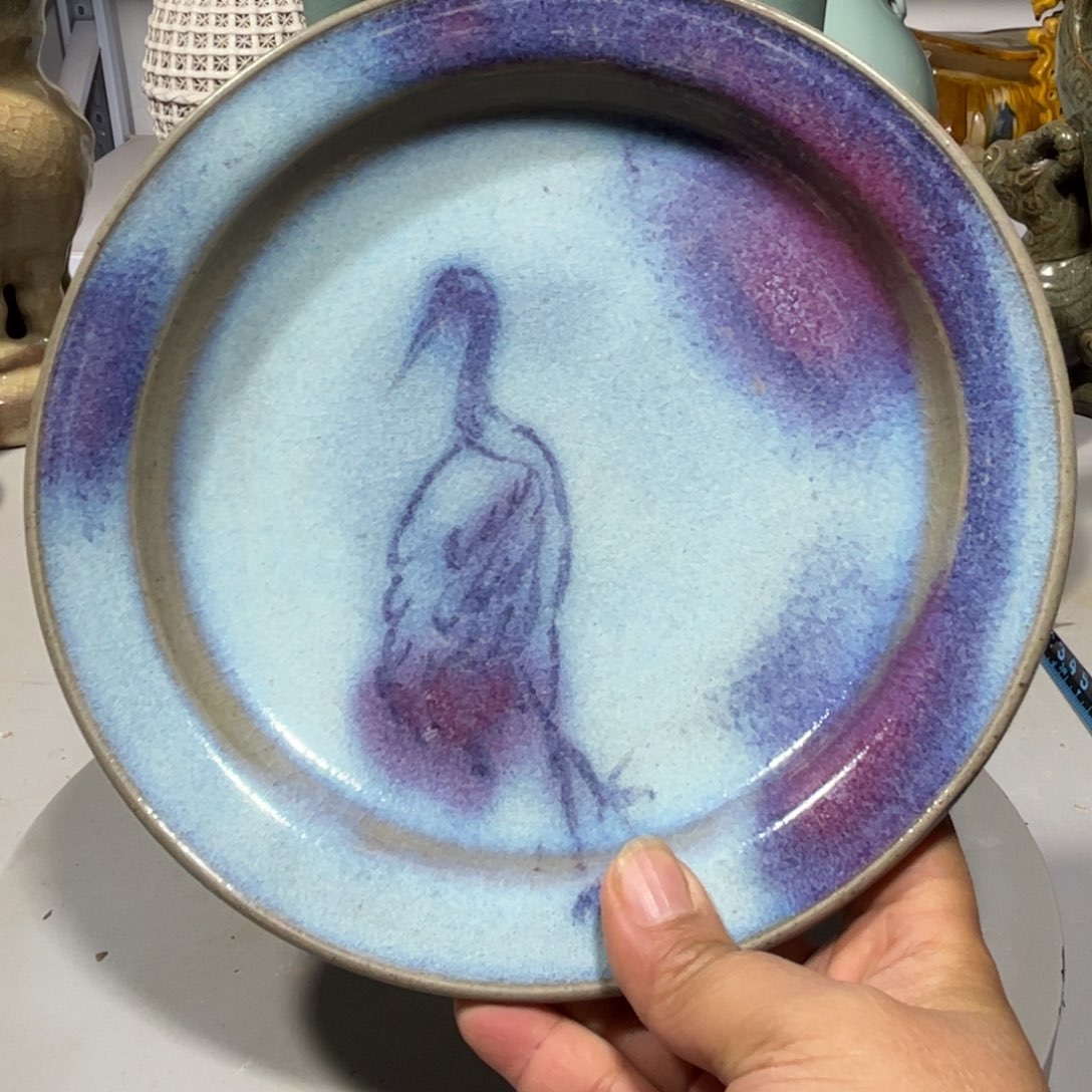 瓶早**月钧窑瓷器品相完美