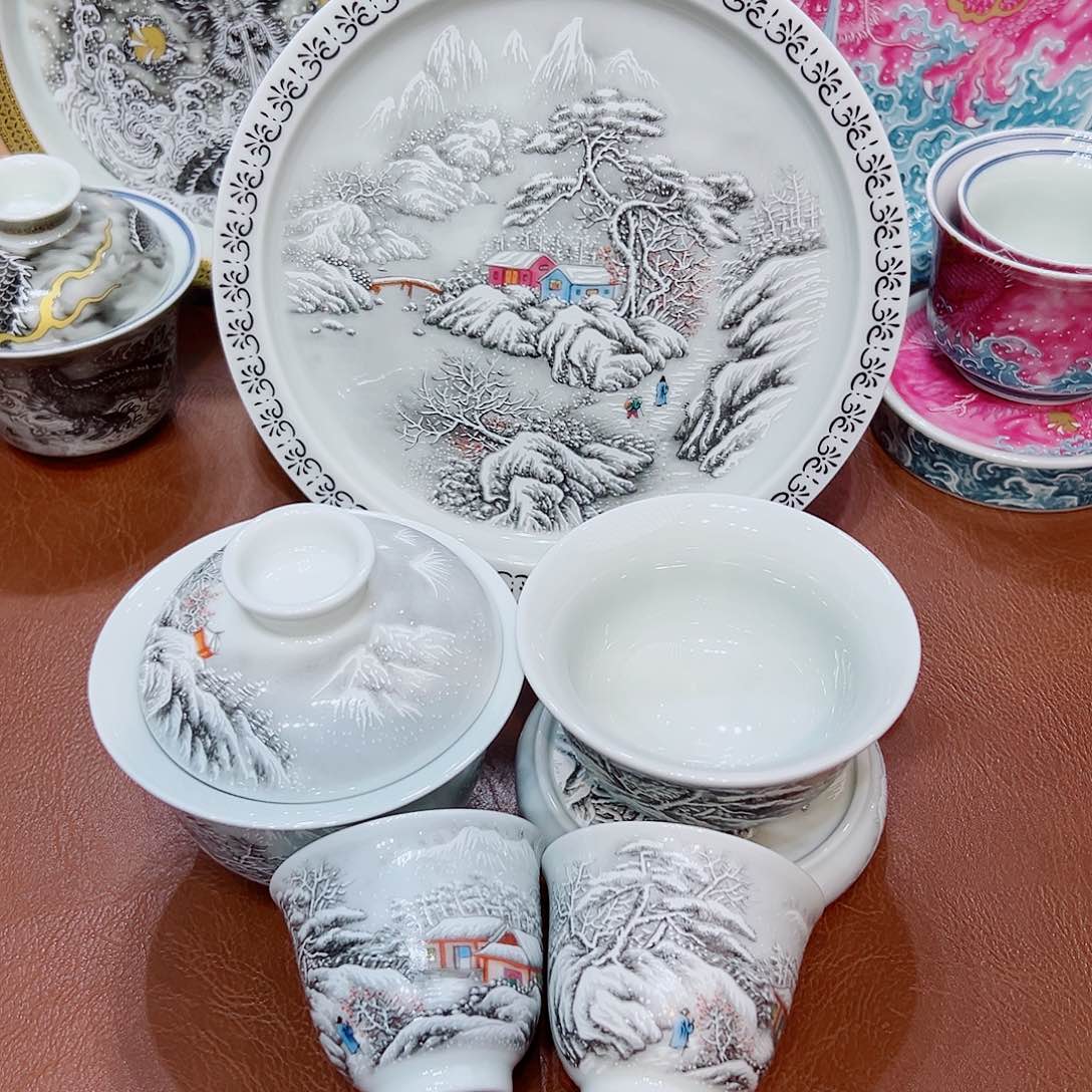 摆件景德镇陶瓷艺术味儿十足呀好想