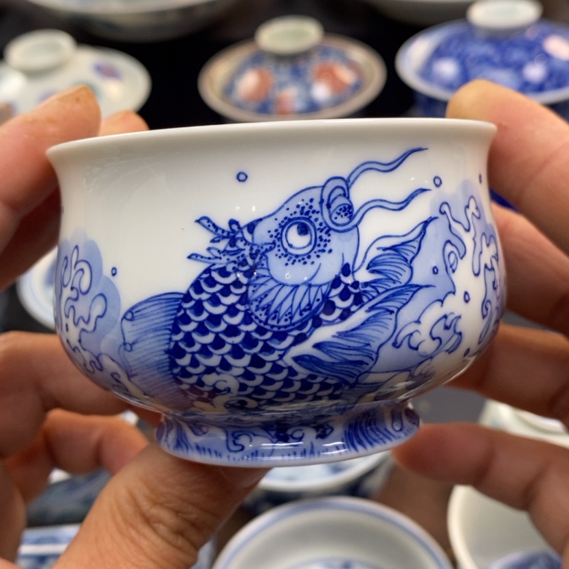 【闪购商品】景德镇青花主人杯