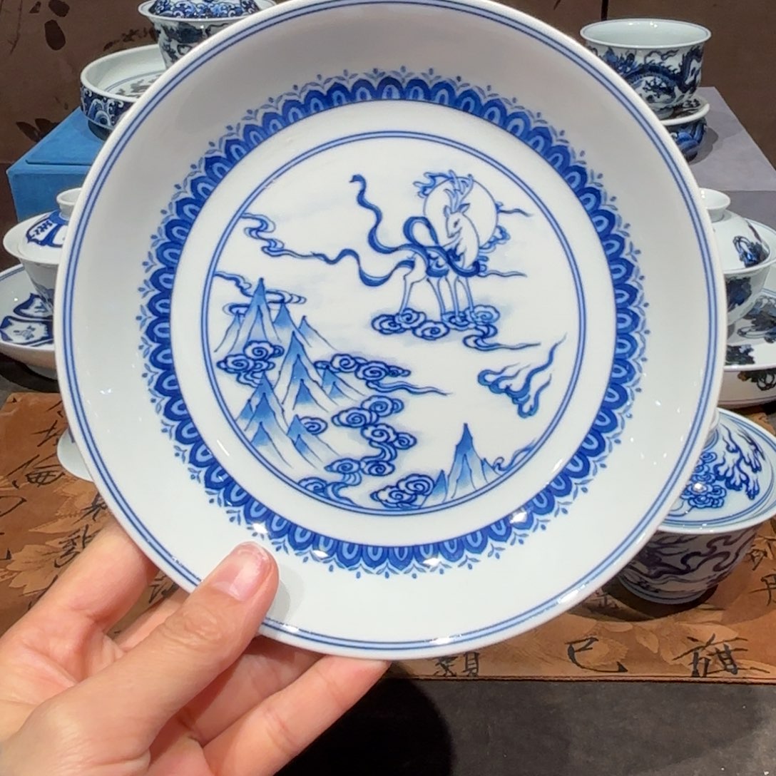 瓷片手工手绘陶瓷茶具