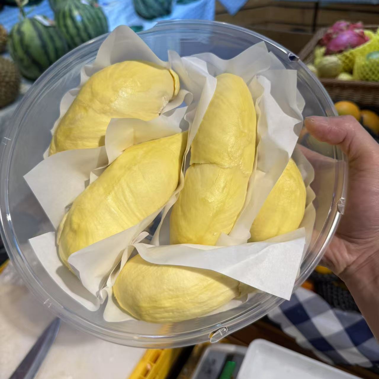 新鲜金枕榴莲纯果肉500克(核小)金枕越南