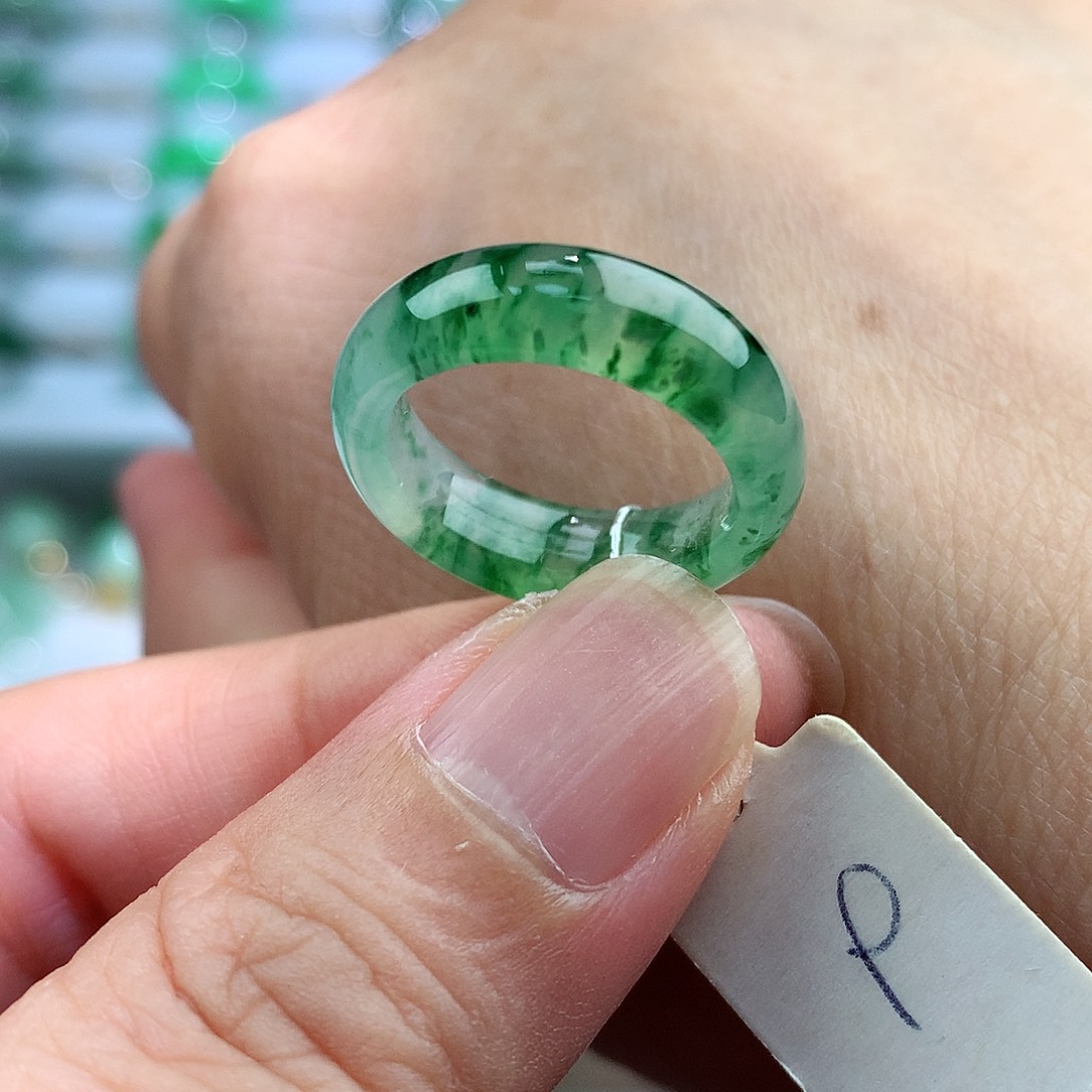 未镶嵌戒指翡翠9号