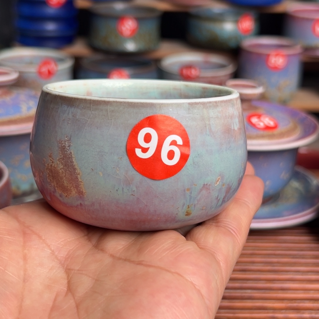 手工制作钧窑茶器