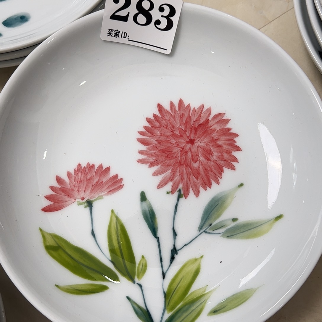 瓷片景德镇陶瓷手工手绘制作