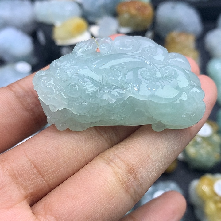 翡翠未镶嵌颈饰天然缅甸翡翠