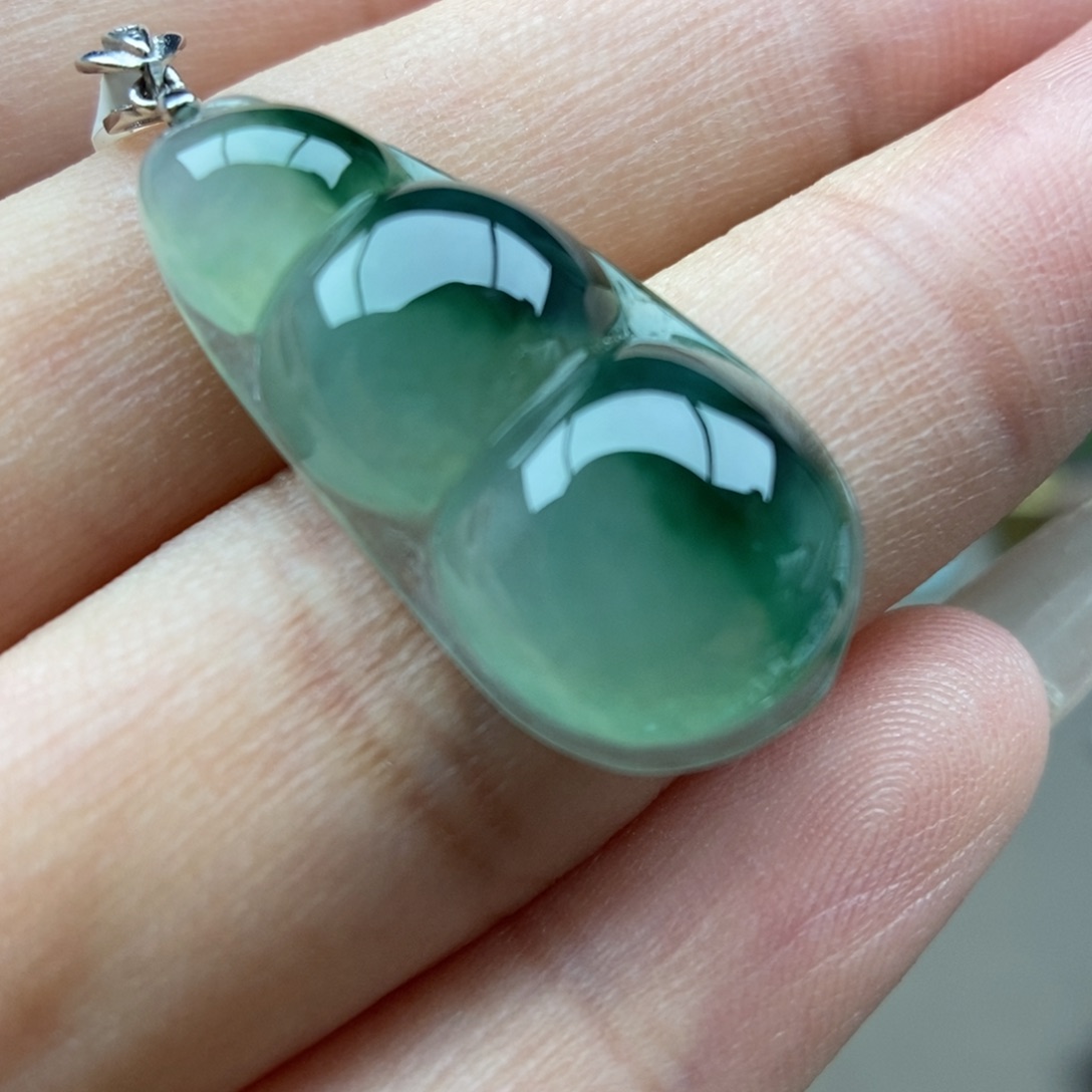 翡翠银S925镶嵌颈饰吊坠11