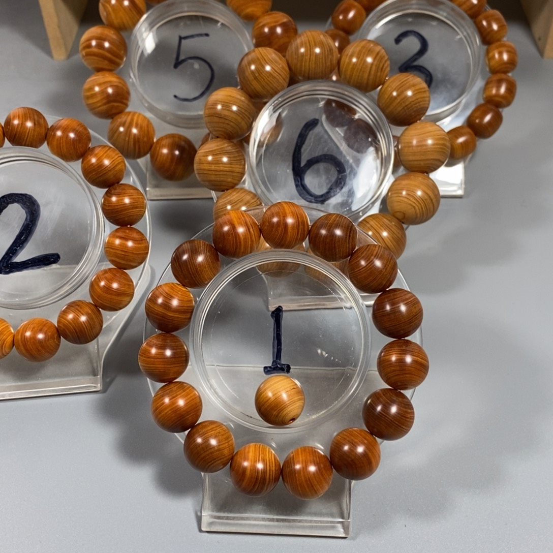 前***忘柏木（崖柏）手串/手链1.5黄骨高红油太行陈化崖柏手串