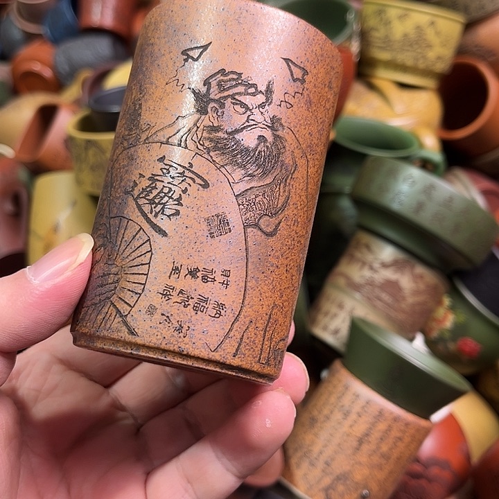 紫砂茶杯全手工紫砂主人杯