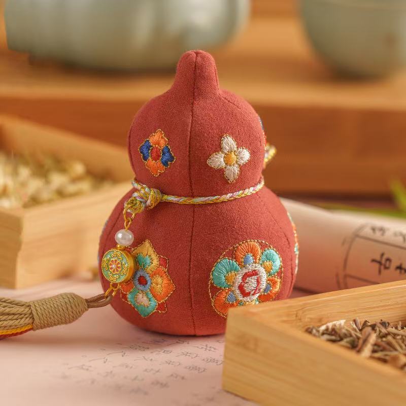 【藏宝阁】锦绣福禄双全葫芦挂件