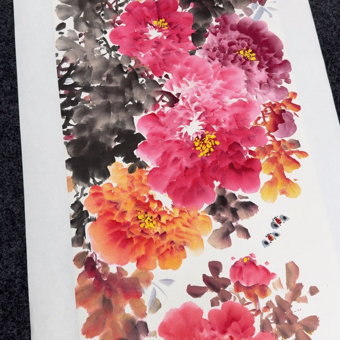 国画国画作品山水花鸟纯手绘