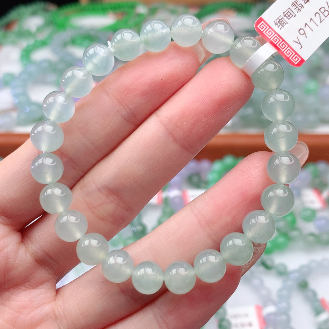 翡翠手链未镶嵌翡翠7.5mm