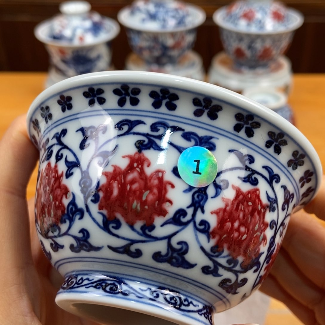 手绘现代茶具非古董