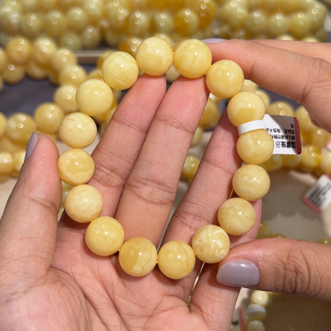 手链琥珀未镶嵌20.6克