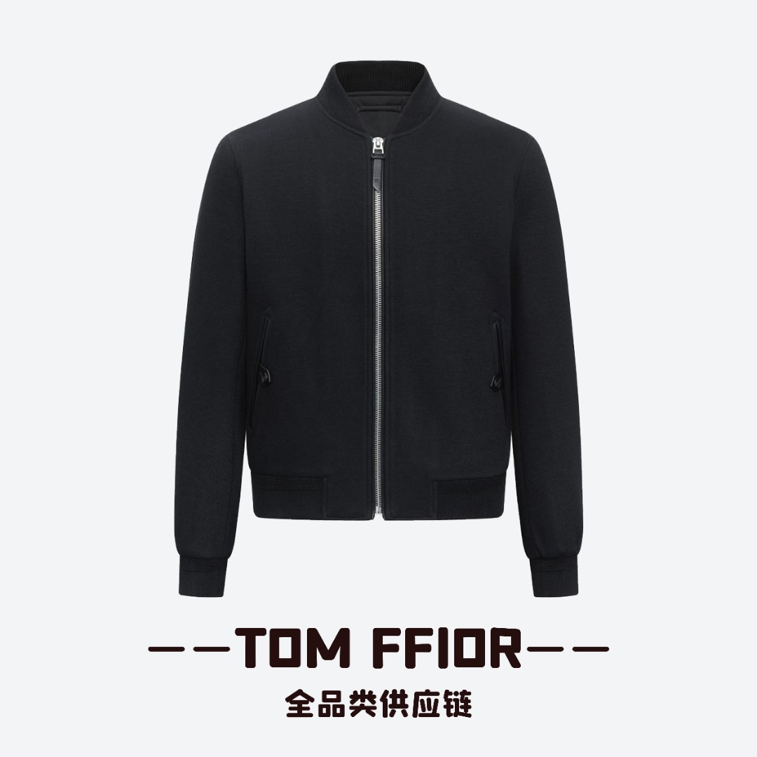 TOM FFIOR 【T*F-2*6w+】亲肤舒适！经典棒球领羊毛夹克外套9629