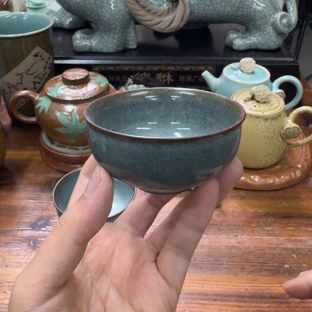 龙泉青瓷茶具微瑕1833